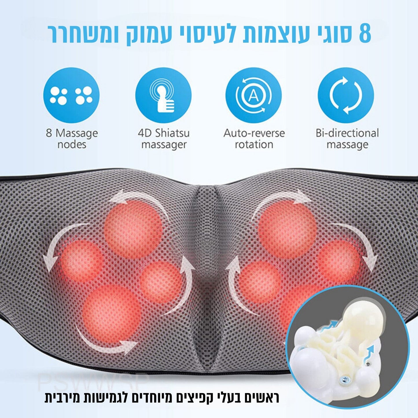 FibroRelief - מכשיר עיסוי חדשני להקלה בפיברומיאלגיה וכאבי שרירים כרוניים