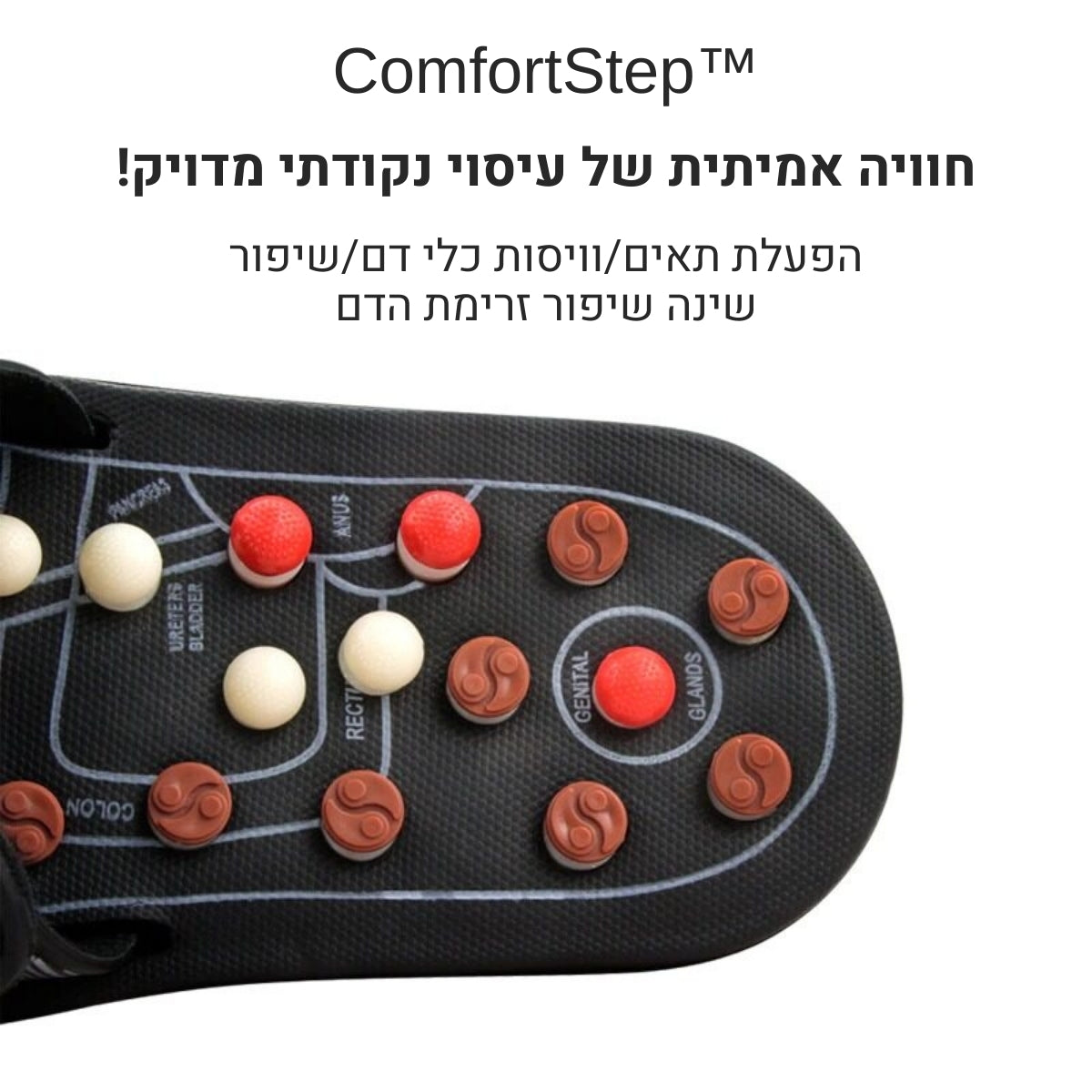 ™ComfortStep -  נעל רפלקסולוגית לטיפול כולל בכאבים ובבעיות בריאותיות+🎁מתנה