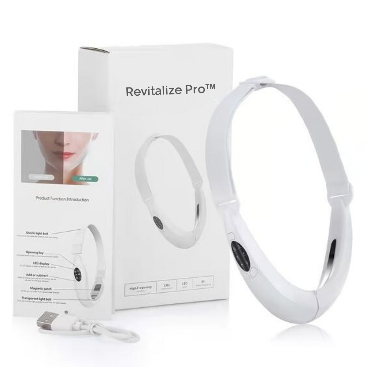 ™Revitalize Pro - המכשיר המתקדם לטיפול בסנטר כפול, מיצוק וטיפול בעור בטכנולוגיה LED Photon