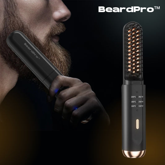 BeardPro™ - מעצב זקן נטען לגברים  - עיצוב והחלקה מושלמים לזקן חלק ומסודר