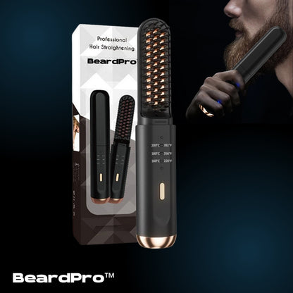 BeardPro™ - מעצב זקן נטען לגברים  - עיצוב והחלקה מושלמים לזקן חלק ומסודר