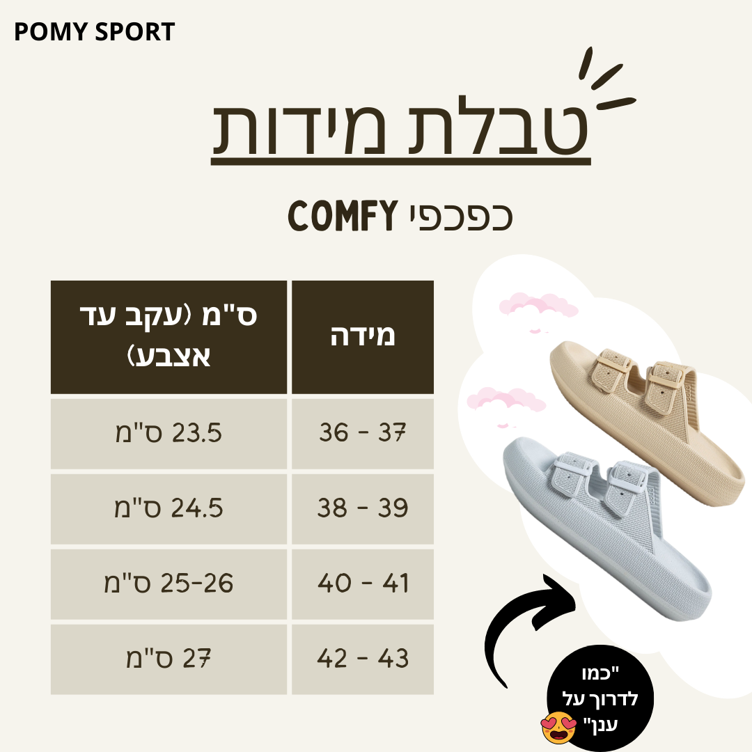 כפכפי COMFY להקלת כאבי רגליים וגב | ללכת על ענן