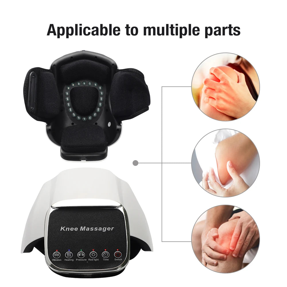 Smart Hot Compress Knee Relaxing Massager Knee Cap Treasure Laser Infrared Elbow Shoulder Massager Relive Joint Pain Stiffness