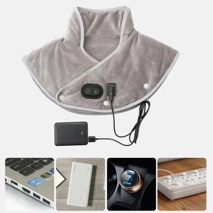 Electric Heating shoulder Neck Pad Massager USB Cervical Brace Wrap Thermal Compress Relieve Pain Fatigue Warm Back Brace Tool