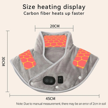 Electric Heating shoulder Neck Pad Massager USB Cervical Brace Wrap Thermal Compress Relieve Pain Fatigue Warm Back Brace Tool