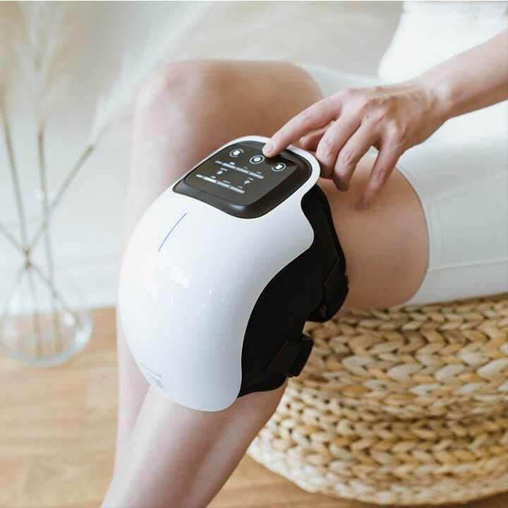 Smart Hot Compress Knee Relaxing Massager Knee Cap Treasure Laser Infrared Elbow Shoulder Massager Relive Joint Pain Stiffness